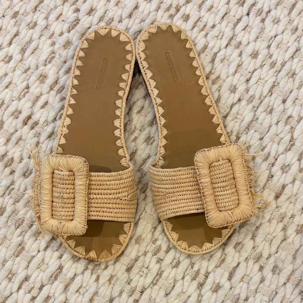 Carrie Forbes Raffia Sandals
